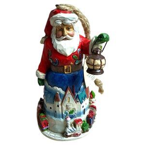 Jim Shore Heartwood Creek Santa Lantern Christmas Ornament NWT 2014